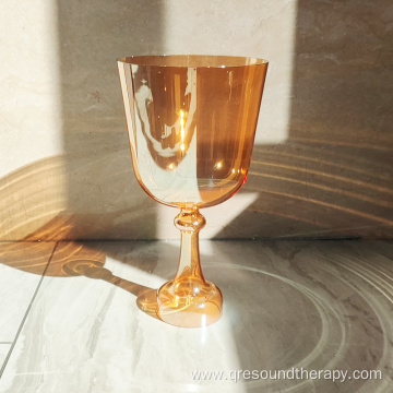 Golden Tea Crystal Chalice Singing Bowl